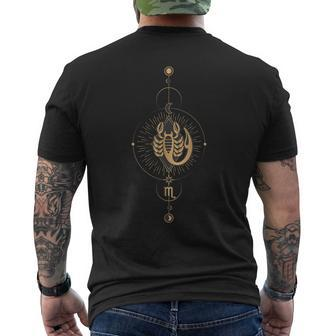 Scorpio Zodiac Sign Symbol Cosmic Cool Astrology Lover Men's T-shirt Back Print | Mazezy AU