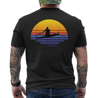 Sculling Boat Rowing Rower Sculls Oars Water Technique Men's T-shirt Back Print | Mazezy