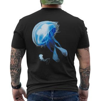Sea Nettle Jellyfish Diving Underwater Beauty Men's T-shirt Back Print | Mazezy