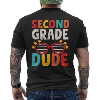 Second 2Nd Grade Dude First Day Of School Student Kids Boys Mens Back Print T-shirt | Mazezy