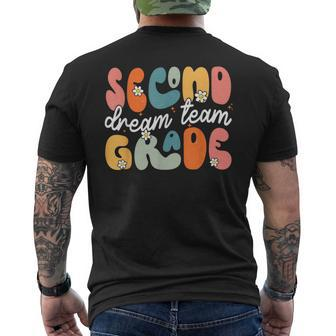 Second Grade Dream Team Back To School Hello 2Nd Grade Mens Back Print T-shirt - Monsterry AU