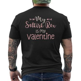 Selkirk Rex Cat Valentine Selkirk Rex Lover Outfit Men's T-shirt Back Print | Mazezy