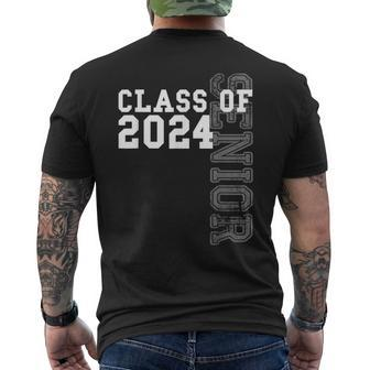 Senior 2024 Class Of 2024 Seniors Graduation 2024 Senior 24 Mens Back Print T-shirt - Seseable