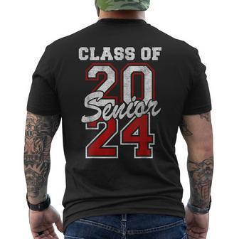 Senior 2024 Class Of 2024 Seniors Graduation 2024 Senior 24 Men's Back Print T-shirt | Mazezy