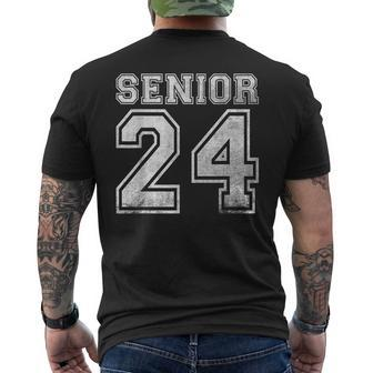 Senior 2024 Class Of 2024 Seniors Graduation 2024 Senior 24 Men's T-shirt Back Print - Monsterry CA