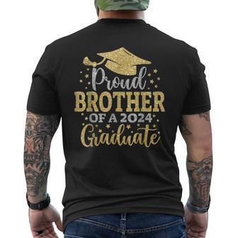 Senior 2024 Proud Brother Of A Class Of 2024 Graduate Men's Back Print T-shirt | Mazezy