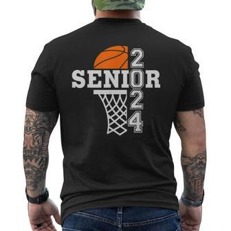 Senior Class Of 2024 Basketball Seniors Back To School Men's Back Print T-shirt | Mazezy