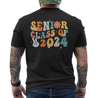 Senior Class Of 2024 Back To School Senior 2024 Graduation Mens Back Print T-shirt - Monsterry UK