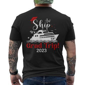 Senior Graduation Trip Cruise 2023 Aw Ship Party Cruise Cruise Funny Gifts Mens Back Print T-shirt | Mazezy