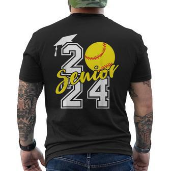 Senior Softball Softball Senior 2024 Class Of 2024 Men's T-shirt Back Print - Seseable