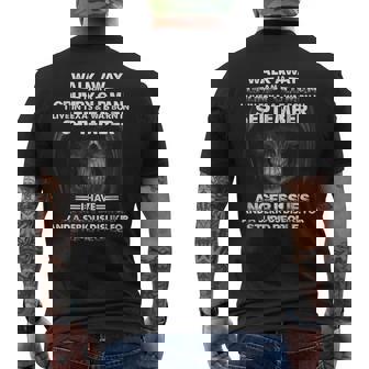 September Walk Away I Am A Grumpy Old Man I Live In Texas Old Man Funny Gifts Mens Back Print T-shirt | Mazezy