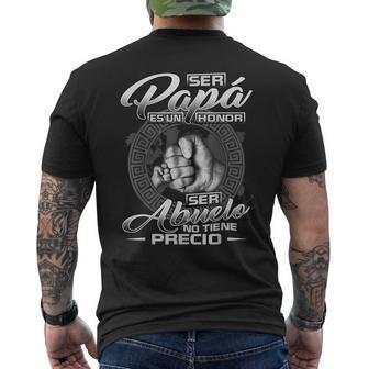 Ser Papá Es Un Honor Ser Abuelo No Tiene Precio Grandpa Men's Back Print T-shirt | Mazezy