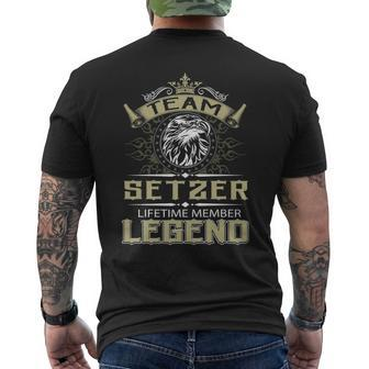 Setzer Name Gift Team Setzer Lifetime Member Legend V2 Mens Back Print T-shirt - Seseable
