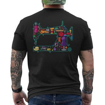 Sewing Quilting Tailor Dressmaker Machine Kit Mens Back Print T-shirt | Mazezy
