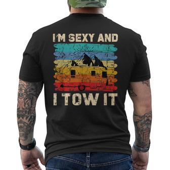 Im Sexy And I Tow It Camper Camping Men's T-shirt Back Print | Mazezy