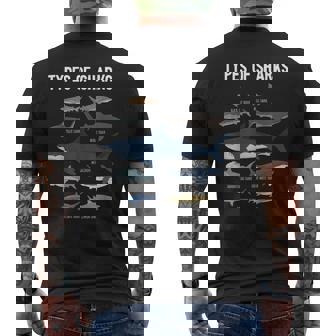 Shark Lover Types Of Sharks Kinds Of Sharks Shark Men's T-shirt Back Print | Seseable UK