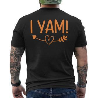 Shes My Sweet Potato I Yam Set Thanksgiving Couples Matching Men's T-shirt Back Print - Monsterry DE