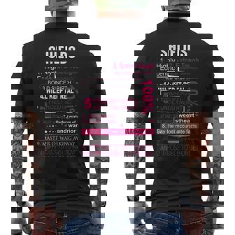 Shields Name Gift Shields V2 Mens Back Print T-shirt - Seseable