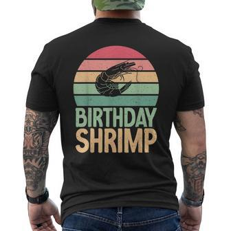 Shrimp Lover Birthday Shrimp Birthday Mens Back Print T-shirt | Mazezy