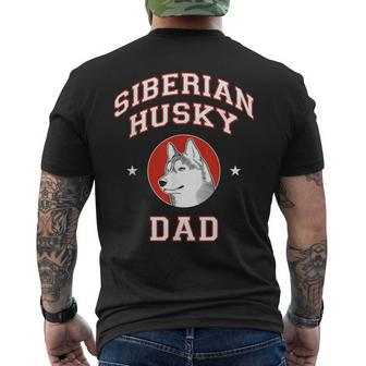 Siberian Husky Dad Dog Father Men's T-shirt Back Print | Mazezy