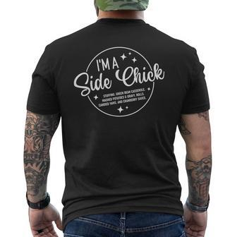 Im A Side Chick Thanksgiving Day Turkey Leg Autumn Men's T-shirt Back Print - Seseable
