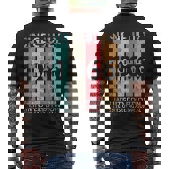 Since July 1966 Ltd Edition Happy 55 Years Of Being Awesome Mens Back Print T-shirt | Mazezy