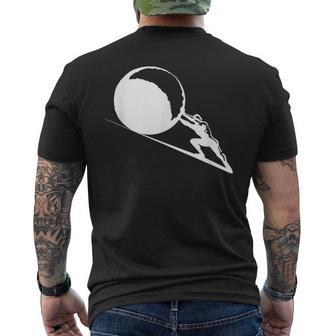 Sisyphus Greek Mythology Sisyphus Men's T-shirt Back Print | Mazezy
