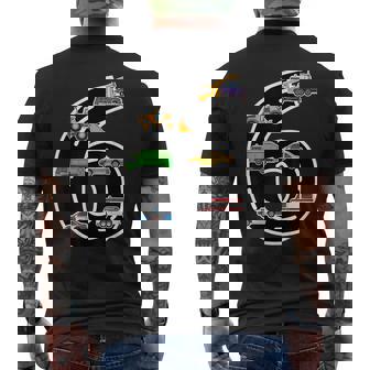 Six 6Yr 6Th Birthday Boy 6 Years Old Birthday Decoration Mens Back Print T-shirt | Mazezy