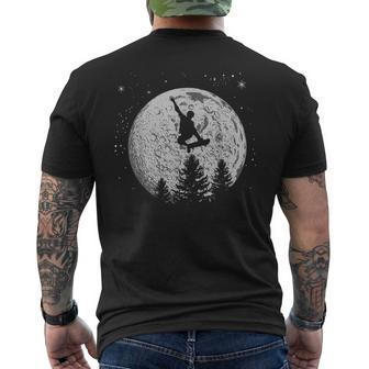 Skater Skateboarder Skateboard Moon Skateboarding Men's T-shirt Back Print | Mazezy DE