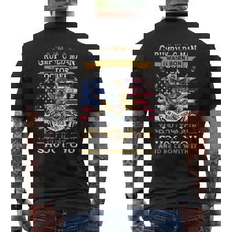 Skull Im A Grumpy Old Man I Was Born In October Men's Back Print T-shirt | Mazezy