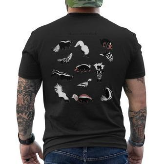 Skunks Of The World Species Of Mephitidae Men's T-shirt Back Print | Mazezy