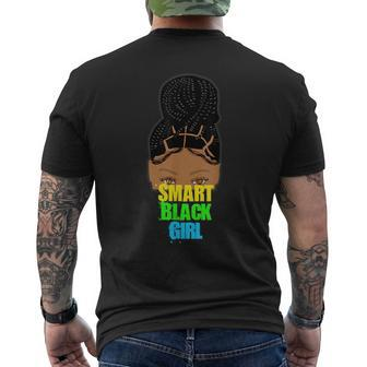Smart Black Girl Young African American Girl N Drawing Young Funny Gifts Mens Back Print T-shirt | Mazezy