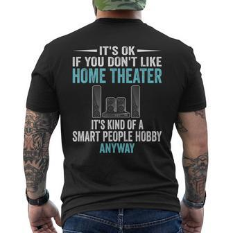Smart People Hobby Home Theater Drama Club Lover Men's T-shirt Back Print | Mazezy