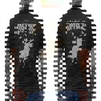Smooth Ride Funny Rodeo Cool Bull Rider Cowboy Gift Rodeo Funny Gifts Mens Back Print T-shirt | Mazezy