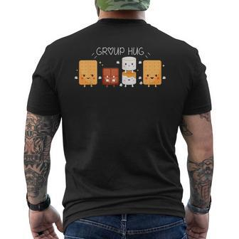 Smores Group Hug Camping Campfire Marshmallow Smores Men's T-shirt Back Print - Monsterry DE