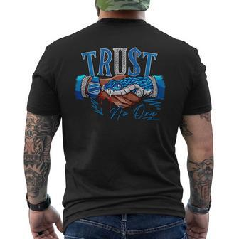 Snake Trust No One Wizard 3S Matching Mens Back Print T-shirt - Seseable