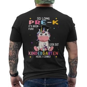 So Long Pre K Graduation 2023 Look Out Kindergarten Girls Mens Back Print T-shirt | Mazezy CA