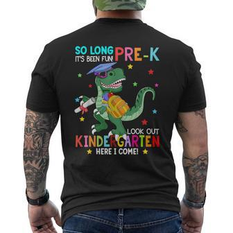 So Long Pre-K Kindergarten Here I Come Dinosaur Graduation Mens Back Print T-shirt | Mazezy AU