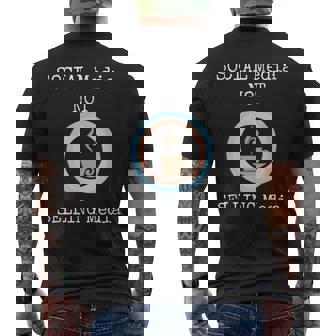 Social Media T Social Media Not Selling Media Men's T-shirt Back Print | Mazezy