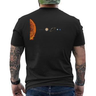 Solar System Nerd Galaxy Science And Planets Astronomy Mens Back Print T-shirt - Monsterry UK