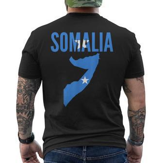 Somali Somalia Country Map Flag Men's T-shirt Back Print | Mazezy DE