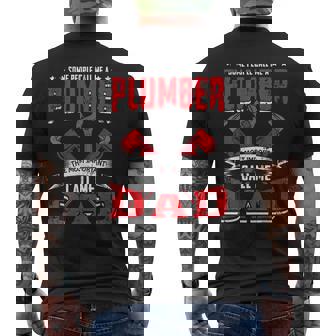 Some People Call Me A Plumber Dad Funny Plumbing Outfit Men Mens Back Print T-shirt - Thegiftio