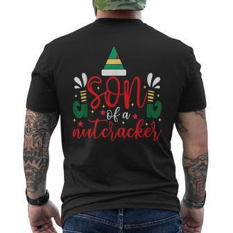 Son Of A Nutcracker Ugly Christmas Christmas Men's T-shirt Back Print - Monsterry UK