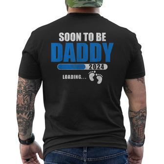Soon To Be Daddy 2024 Est 2024 Fathers Day First Time Dad Mens Back Print T-shirt - Thegiftio UK