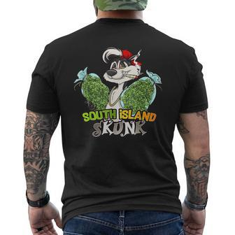 South Island Skunk Island Spotted Skunk Spilogale Gracilis Men's T-shirt Back Print | Mazezy