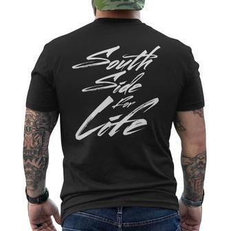South Side For Life Chicago City Pride T Men's T-shirt Back Print | Mazezy