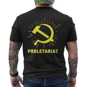 Soviet Union Hammer And Sickle Proletariat Russian T Men's T-shirt Back Print | Mazezy
