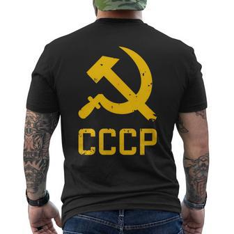 Soviet Union Hammer And Sickle Russia Communism Ussr Cccp Men's T-shirt Back Print | Mazezy UK