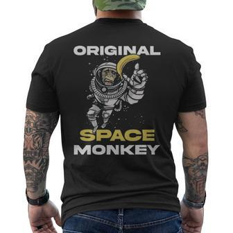 Space Monkey Funny Space Gift - Space Monkey Funny Space Gift Mens Back Print T-shirt - Monsterry UK