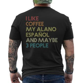Spanish Alano Dog Owner Alano Español Vintage Retro Men's T-shirt Back Print | Mazezy